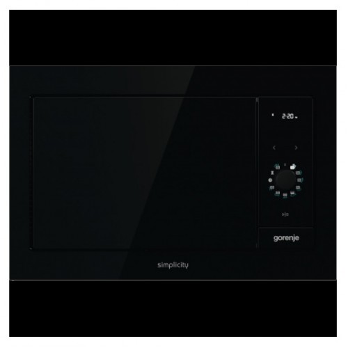 Gorenje Мікрохвильова піч вбудовувана Simplicity, 23л, мех. управл., 900Вт, гриль, дисплей, чорний Gorenje Мікрохвильова піч вбудовувана Simplicity, 23л, мех. управл., 900Вт, гриль, дисплей, чорний