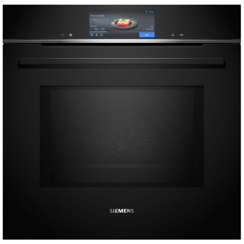 Siemens Духова шафа електрична, 67л, A, дисплей, конвекція, піроліз, ф-ція мікрохвиль, чорний Siemens Духова шафа електрична, 67л, A, дисплей, конвекція, піроліз, ф-ція мікрохвиль, чорний