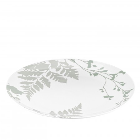 ARDESTO Тарілка обідня Capri, 26.8см, порцеляна, біло-зелени