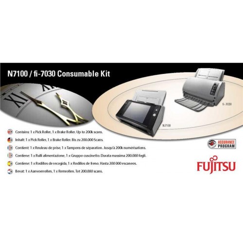 Fujitsu Комплект ресурсних матеріалів для сканера fi-7030 Fujitsu Комплект ресурсних матеріалів для сканера fi-7030