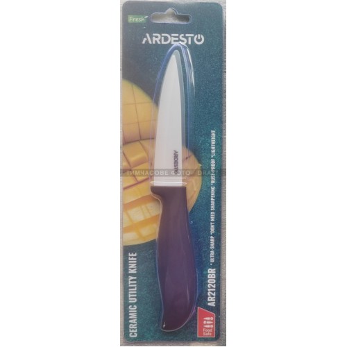 ARDESTO Ніж керамічний універсальний Fresh, 10см, кераміка, пластик, коричневий ARDESTO Ніж керамічний універсальний Fresh, 10см, кераміка, пластик, коричневий