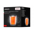 ARDESTO Чашка з ручкою, 350 мл, боросилікатне скло ARDESTO Чашка з ручкою, 350 мл, боросилікатне скло