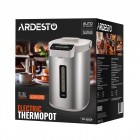 ARDESTO Термопот 5.5л, дісплей, нержавіюча сталь+пластик, сіро-білий