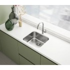 Мийка кухонна Franke Smart, нерж.сталь, прямокутник, без крила, 500х400мм, чаша - 1, монтаж під стільницю, SRX 110-50, нерж поліров.