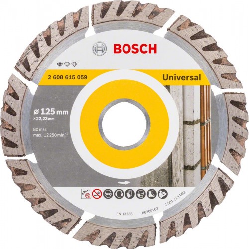 Bosch Диск алмазний Stf Universal 125-22.23, по бетону Bosch Диск алмазний Stf Universal 125-22.23, по бетону