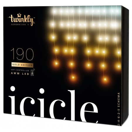 Twinkly Smart LED Гірлянда Twinkly Icicle AWW 190, Gen II, I