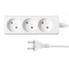 2E Мережевий подовжувач 3XCEE 7/17, 2G*1.0мм, 3м, білий 2E Мережевий подовжувач 3XCEE 7/17, 2G*1.0мм, 3м, білий