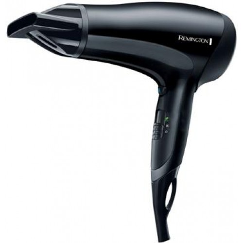 Remington Фен Power Dry 2000, 2000Вт, 3 режими, іоніз-я, хол. обдув, еко режим, чорний Remington Фен Power Dry 2000, 2000Вт, 3 режими, іоніз-я, хол. обдув, еко режим, чорний
