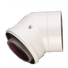 Bosch Відведення коаксіальне FC-CE80-45 на 45° для конденсаційних котлів Bosch Відведення коаксіальне FC-CE80-45 на 45° для конденсаційних котлів