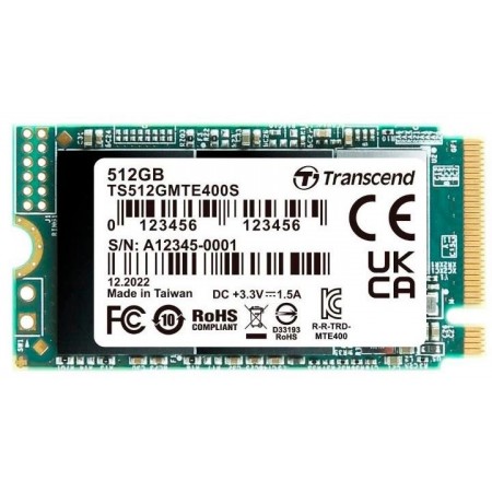 Transcend Накопичувач SSD M.2 256GB PCIe 3.0 MTE400S 2242