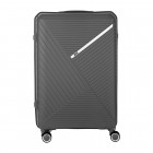 2E Валіза пластикова, SIGMA, велика, 4 колеса, графіт