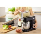 Sencor Кухонна машина 1000Вт, чаша-метал, корпус-пластик, насадок-15, чорний