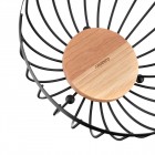 ARDESTO Кошик Midori 25х25х13см, металл, дерево, чорний ARDESTO Кошик Midori 25х25х13см, металл, дерево, чорний