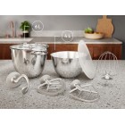 Electrolux Кухонна машина, 1200Вт, чаша-метал, корпус-метал, насадок-4, бежевий