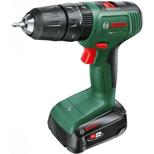 Bosch Шурупокрут-дриль акумуляторний EasyImpact 18V-40 18В 1х2А·год 20·38Нм 0-430·0-1630об·хв кейс ЗП 1.4кг
