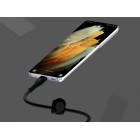 Belkin Кабель USB-С - USB-C плетений, силіконовий, з ремінцем на магніті, 1м, чорний Belkin Кабель USB-С - USB-C плетений, силіконовий, з ремінцем на магніті, 1м, чорний