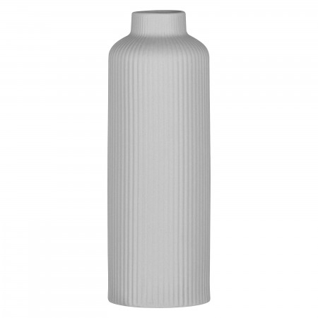ARDESTO Ваза Liguria, 8х22.7см, порцеляна, сірий