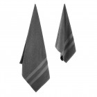 ARDESTO Набір рушників махрових Splendid 50х90см, 70х140см, 2шт, 100% бавовна, сірий темний