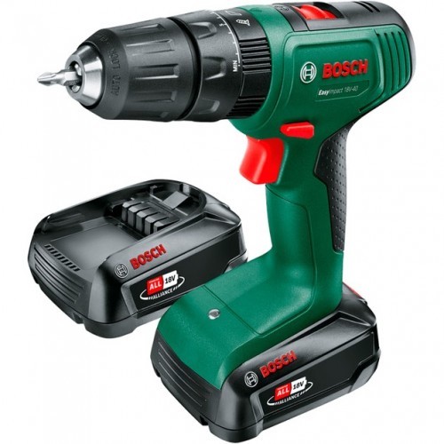 Bosch Шурупокрут-дриль акумуляторний EasyImpact 18V-40 18В 2х1.5А·год 20·38Нм 0-430·0-1650об·хв кейс ЗП 1.4кг Bosch Шурупокрут-дриль акумуляторний EasyImpact 18V-40 18В 2х1.5А·год 20·38Нм 0-430·0-1650об·хв кейс ЗП 1.4кг