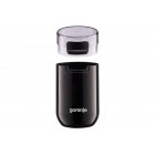 Gorenje Кавомолка роторна 150Вт, об'єм зерен-45г, пластик/метал, чорний