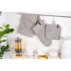 ARDESTO Серветка Oliver, сірий, 40х40см, 100% бавовна