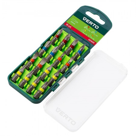 Verto Набір біт, 16 од., 25мм, кейс