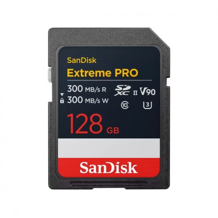 SanDisk Карта пам'яті SD 128GB C10 UHS-II U3 R300/W300MB/s E