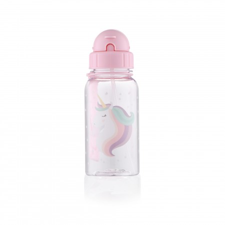 ARDESTO Пляшка для води дитяча Unicorn, 500мл, пластик, роже