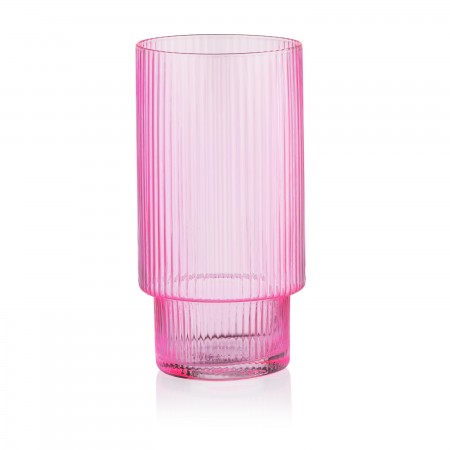 ARDESTO Набір склянок низьких 380мл, 2шт, скло, рожевий