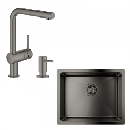 Grohe Набір для кухні K700U стальна мийка 31574AL1 + зміш. 3