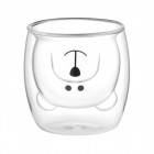 ARDESTO Набір чашок з подвійними стінками Animals, 250мл, 2шт, боросилікатне скло, прозорий