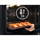 Electrolux Духова шафа електрична, 70л, А++, пара, дисплей, конвекція, ф-ція пароварки, телескопічні напрямні, чорний+нерж