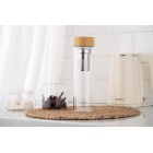 ARDESTO Термос скляний з подвійними стінками, 450 мл, боросилікатне скло, бамбукова кришка ARDESTO Термос скляний з подвійними стінками, 450 мл, боросилікатне скло, бамбукова кришка