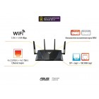 ASUS Маршрутизатор RT-BE88U BE7200 4xGE LAN, 3x2.5GE WAN, 1x2.5GE WAN/LAN. 1x10GE WAN/LAN, 1xSFP+, 1xUSB3.2, MESH