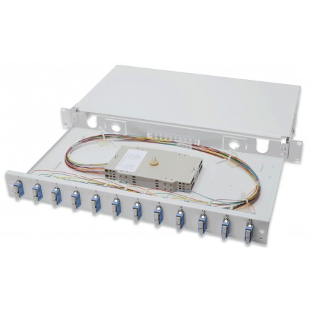 Digitus Оптична панель 19' 1U, 12xSC Duplex, OS2, зібрана