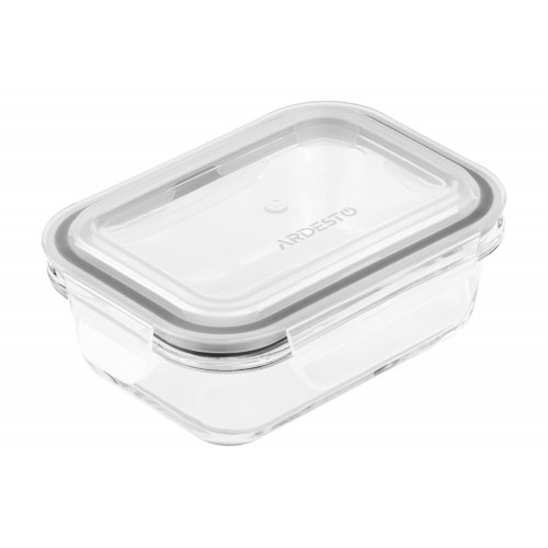 ARDESTO Контейнер для зберігання Gemini 400 мл, прямокутний, боросилікатне скло ARDESTO Контейнер для зберігання Gemini 400 мл, прямокутний, боросилікатне скло