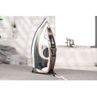 ARDESTO Праска IR-B2245-E, 2400Вт, 400мл, паровий удар, електр. керування, керам. підошва, біло-сірий