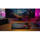 Lemokey Клавіатура механічна P1 Pro 84Key, Super Brown, WL/BT/USB-A, QMK/VIA, Hot-Swap, EN/UKR, RGB, Knob, Carbon Black