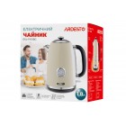 ARDESTO Електрочайник EKL-F410BG 1.8л/2200Вт/strix контроль/нерж. сталь/індикатор температури/бежевий