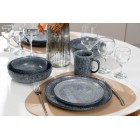 Тарілка десертна Ardesto Loreto, 19см, порцеляна, сірий