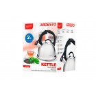 ARDESTO Чайник Gemini, 2 л, сірий, нержавіюча сталь ARDESTO Чайник Gemini, 2 л, сірий, нержавіюча сталь