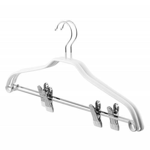 ARDESTO Набір вішаків з прищіпками 42см, 2шт, метал, ПВХ, білий ARDESTO Набір вішаків з прищіпками 42см, 2шт, метал, ПВХ, білий