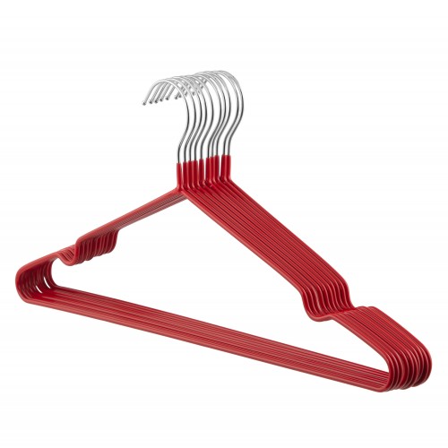ARDESTO Набір вішаків 40.5см, 10шт, метал, ПВХ, червоний ARDESTO Набір вішаків 40.5см, 10шт, метал, ПВХ, червоний