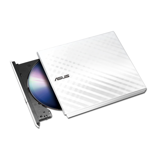 ASUS Привід оптичний портативний SDRW-08D2S-U LITE DVD+-R/RW burner USB2.0 білий Retail Box Slim ASUS Привід оптичний портативний SDRW-08D2S-U LITE DVD+-R/RW burner USB2.0 білий Retail Box Slim