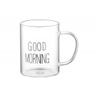 ARDESTO Набір чашок з ручками Good Morning , 420 мл, 2 од., боросилікатне скло ARDESTO Набір чашок з ручками Good Morning , 420 мл, 2 од., боросилікатне скло