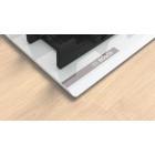 Bosch Варильна поверхня Bosch газова на склі, 60см, чавун, білий