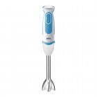 Braun Блендер заглибний, 1000Вт, чаша-600мл, насадка спіралайзер, 21 швидкість, біло-блакитний