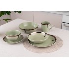 Тарілка десертна Ardesto Liguria Green bay, 19см, кераміка, зелений Тарілка десертна Ardesto Liguria Green bay, 19см, кераміка, зелений