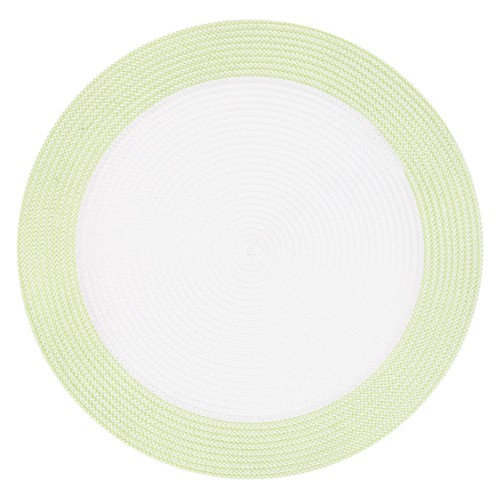 ARDESTO Килимок сервірувальний 38см, поліпропілен, кругла, біло-зелений ARDESTO Килимок сервірувальний 38см, поліпропілен, кругла, біло-зелений