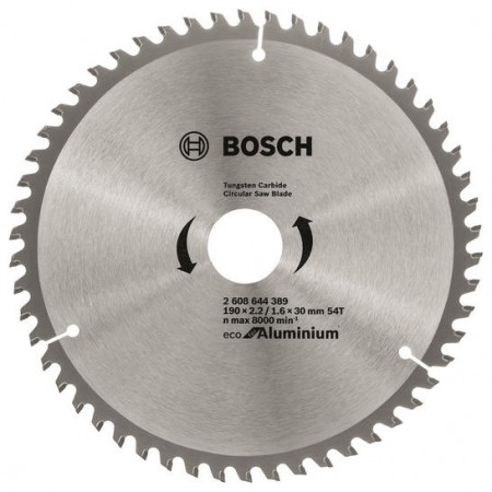 Bosch Диск пиляльний Eco for Aluminium 190x2.42/1.6x30мм 54T